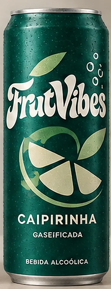 Lata FrutVibes Caipirinha — caipirinha gaseificada