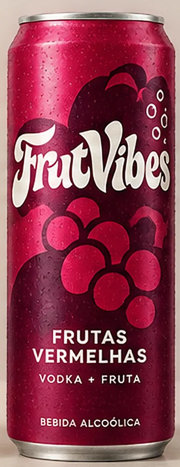 Lata FrutVibes Frutas Vermelhas — vodka + fruta