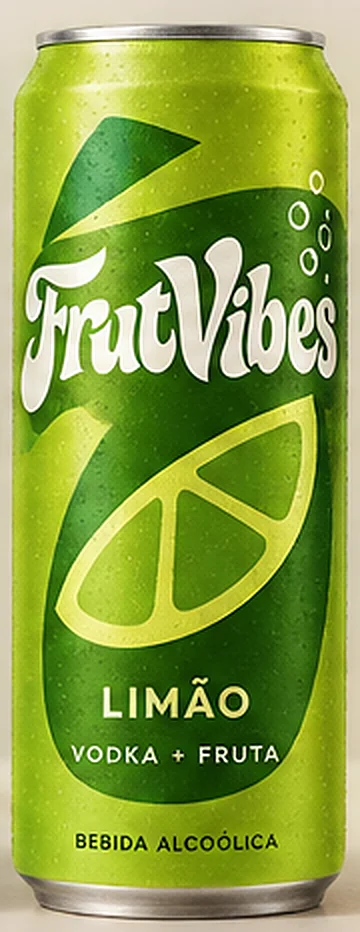 Lata FrutVibes Limão — vodka + fruta